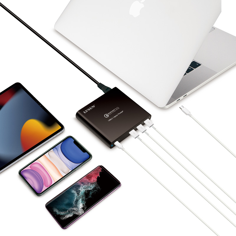 LVSUN USB-C & QC3.0 Universal Laptop Charger 87W