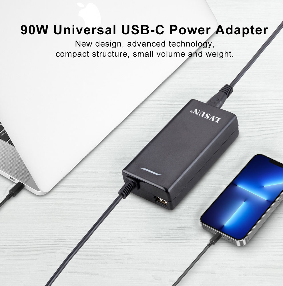 LVSUN 90W USB-C Laptop Adapter