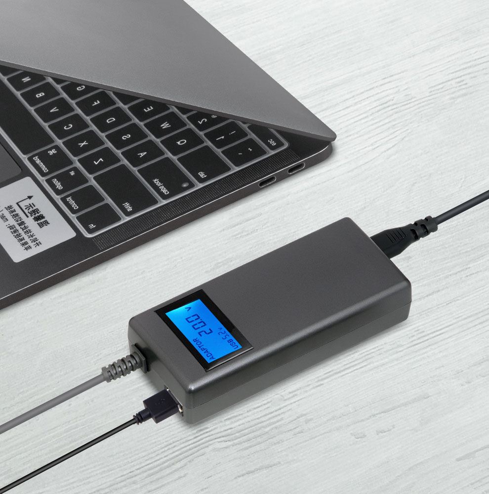 LVSUN 90W Universal LCD Display Laptop Charger with USB Port
