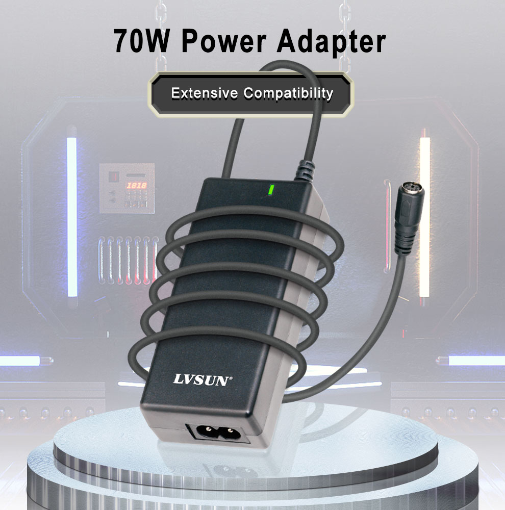 LVSUN 70W Mini Universal Laptop AC Charger