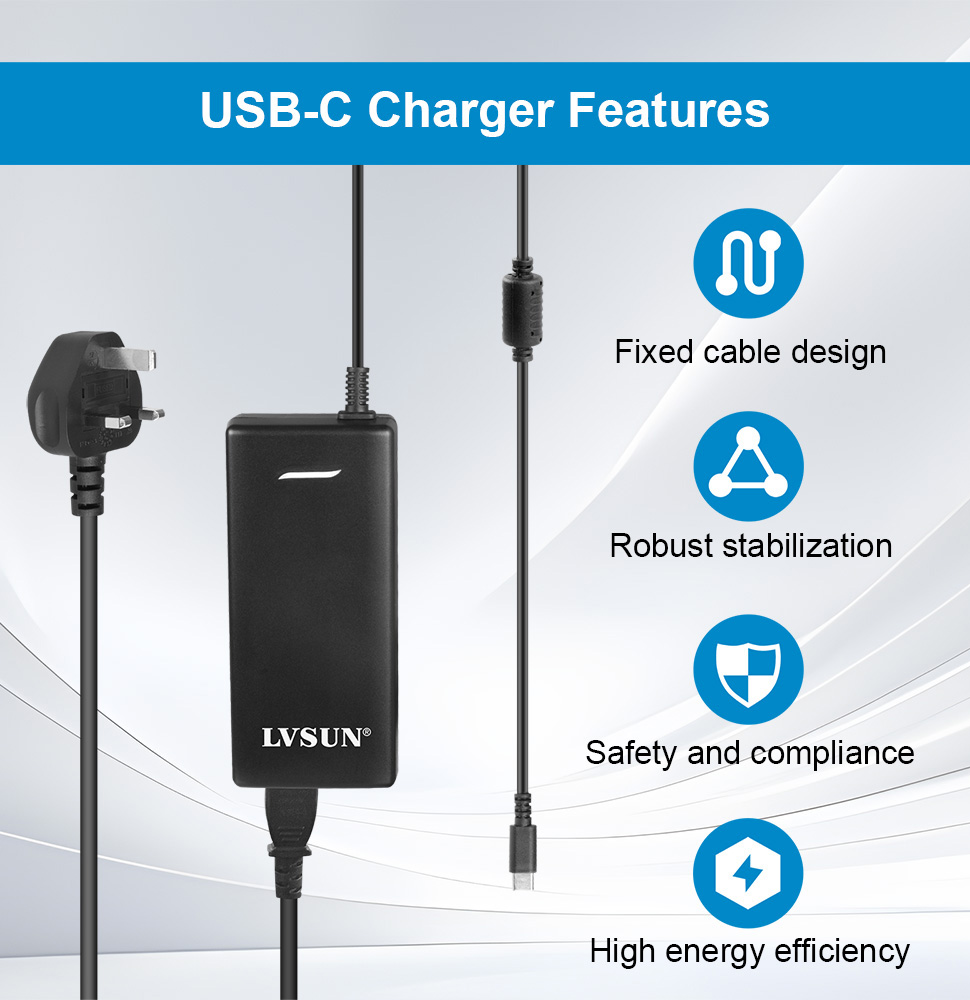 LVSUN 240W PD3.1 48V Robot USB-C Charger