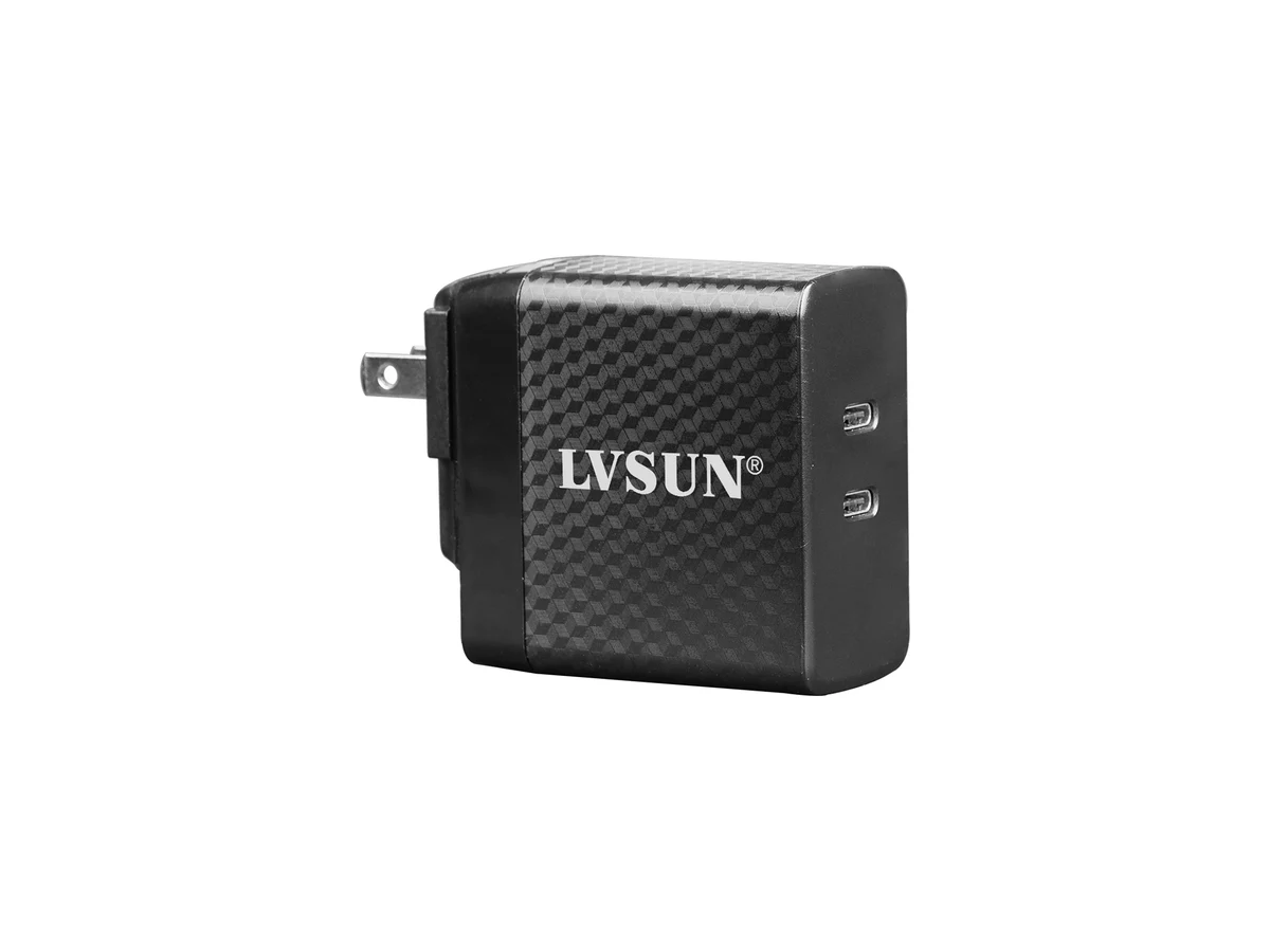 65W GaN USB-C Charger with PD 3.2 AVS and Interchangeable Plugs