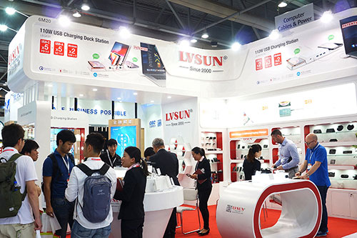 Más allá de los logros para el futuro: demostración de la estación de carga inalámbrica PD de alta potencia LVSUN en Hong Kong 2019 Global Sources Electronics Show