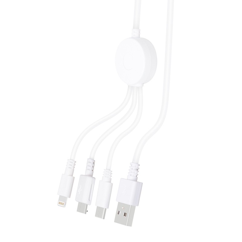 Cables USB A a Tipo C y Lightning y Micro