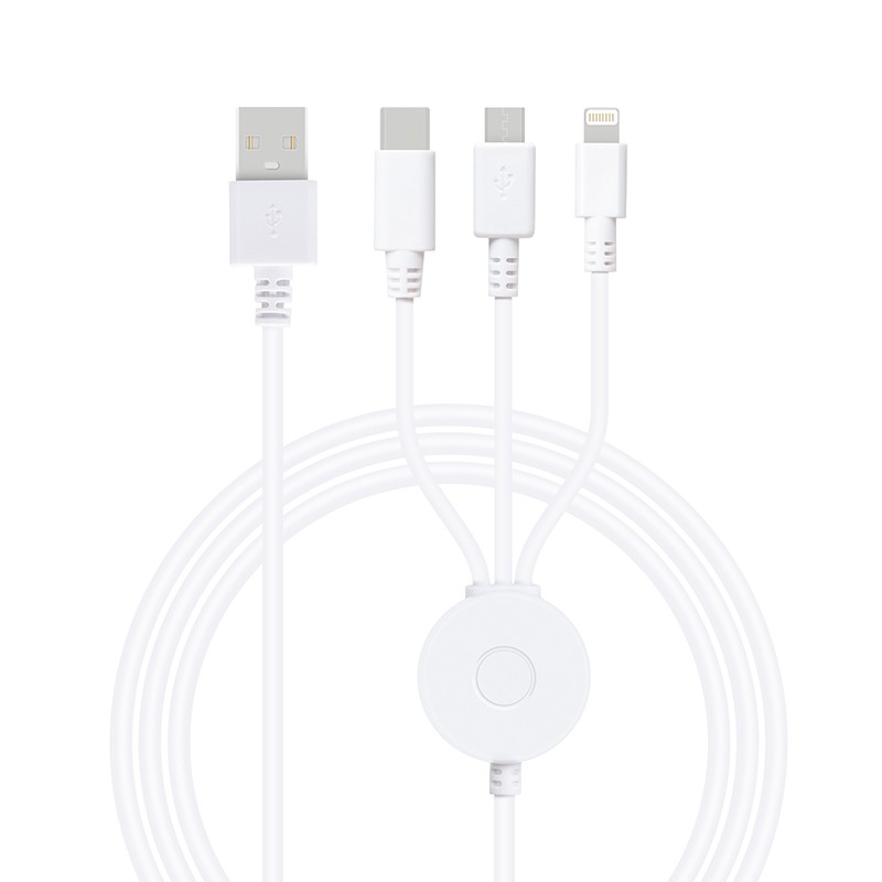 Cables USB A a Tipo C y Lightning y Micro