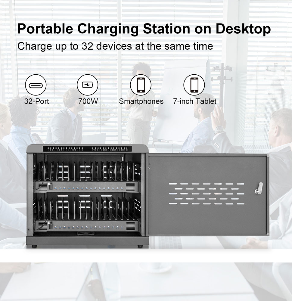 Portable Charging Station on Desktop